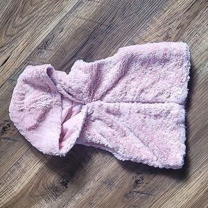 Wonder Nation Fleece Hooded Vest, Size 3T, Blush Pink, Soft